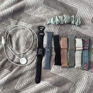 Apple Watch with Assorted Bands - Black & Grey Main